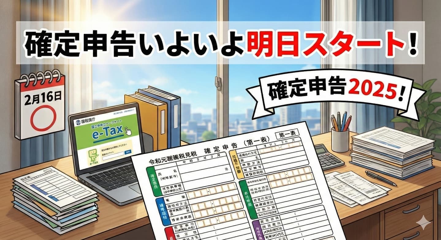 確定申告のシーズン